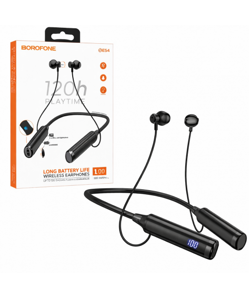 Borofone BE64 Ασύρματα Bluetooth Ακουστικά Λαιμού με Μεγάλη Διάρκεια Μπαταρίας 120Ω.