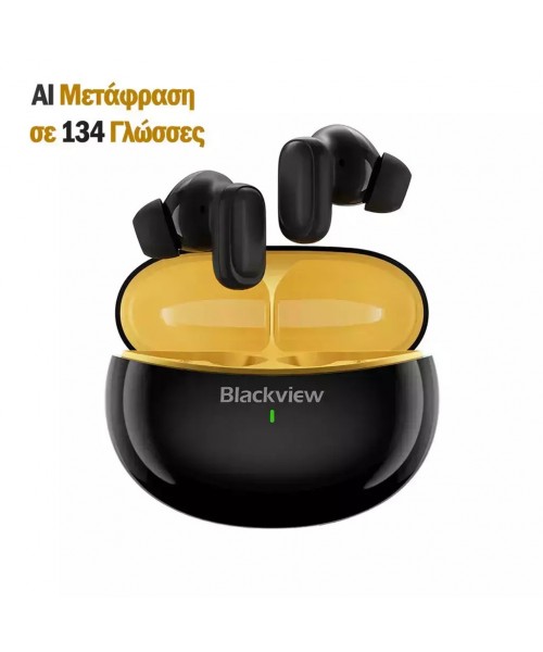 BlackView AirBuds 30 Bluetooth Handsfree Ακουστικά με Αντοχή στον Ιδρώτα και Θήκη Φόρτισης Μαύρα
