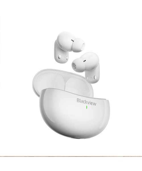 BlackView AirBuds 30 Bluetooth Handsfree Ακουστικά με Αντοχή στον Ιδρώτα και Θήκη Φόρτισης Λευκά