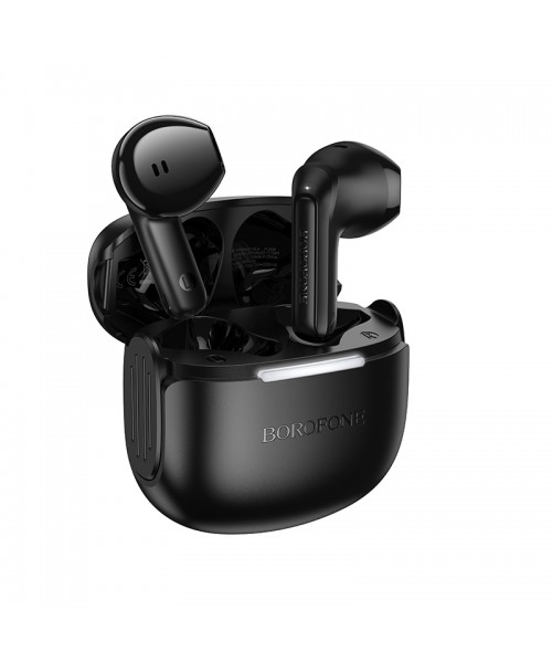 Ακουστικά Bluetooth Borofone FQ8 Handsfree με θήκη φόρτισης-μαύρα