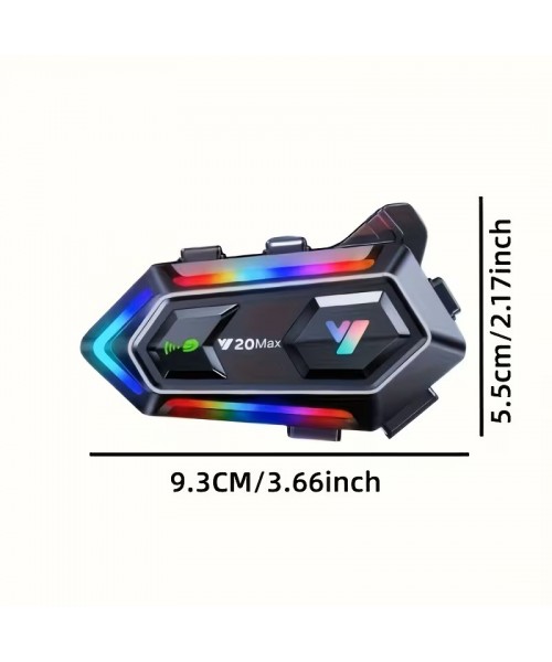 Ασύρματη ενδοεπικοινωνία κράνους μοτοσυκλέτας - Bluetooth - Y20-MAX 