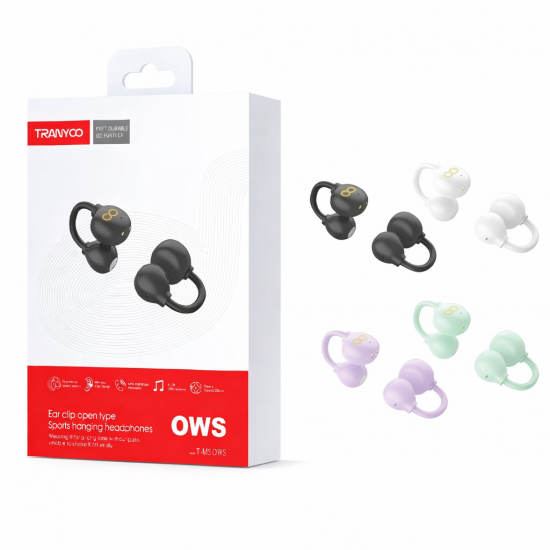 TRANYOO T-M5 OWS Ασύρματα Ακουστικά OWS Open Ear Clip Bluetooth – Αθλητικά Ακουστικά με Άνετη Εφαρμογή