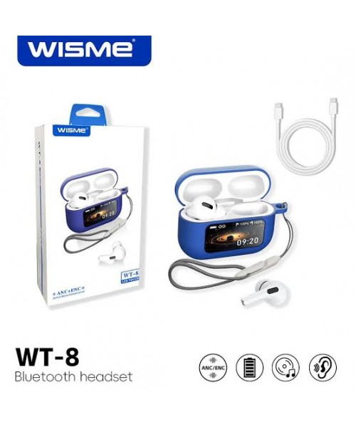 WISME WT 8 BLUETOOTH SMART EARBUDS LED ΟΘΟΝΗ  WISME WT 8 BLUETOOTH SMART EARBUDS LED ΟΘΟΝΗ