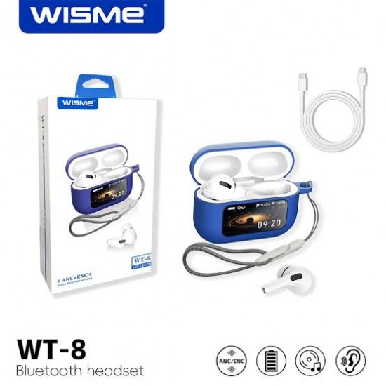 WISME WT 8 BLUETOOTH SMART EARBUDS LED ΟΘΟΝΗ WISME WT 8 BLUETOOTH SMART EARBUDS LED ΟΘΟΝΗ