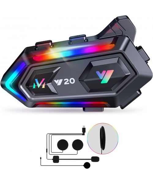 Ασύρματη ενδοεπικοινωνία κράνους μοτοσυκλέτας - Bluetooth - Y20