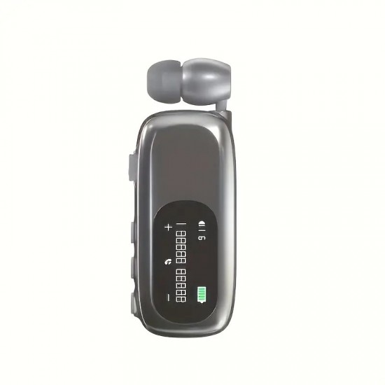 K75 In-ear Bluetooth Handsfree Ακουστικό Ασημί