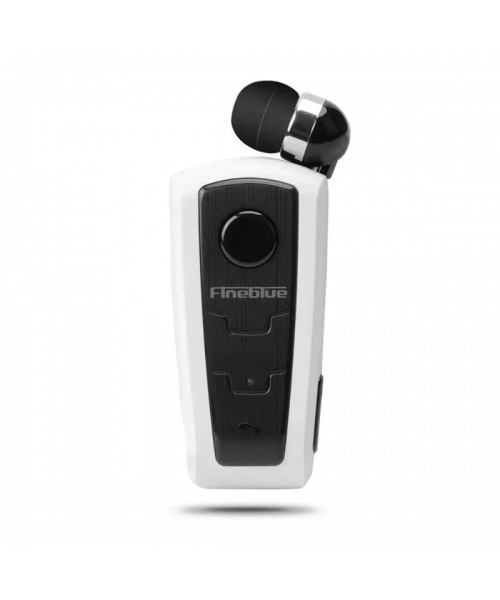 Ασύρματο Bluetooth Ακουστικό Πέτου Fineblue F910 – In-Ear Handsfree με Clip, Λεύκο