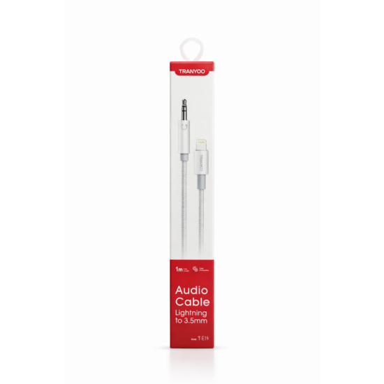 TRANYOO Audio Cable T-E19 Lightning to 3.5mm – Καλώδιο Ήχου για iPhone (1m)