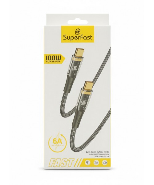 Περιγραφή για το Καλώδιο Superfast 100W (Type-C σε Type-C)