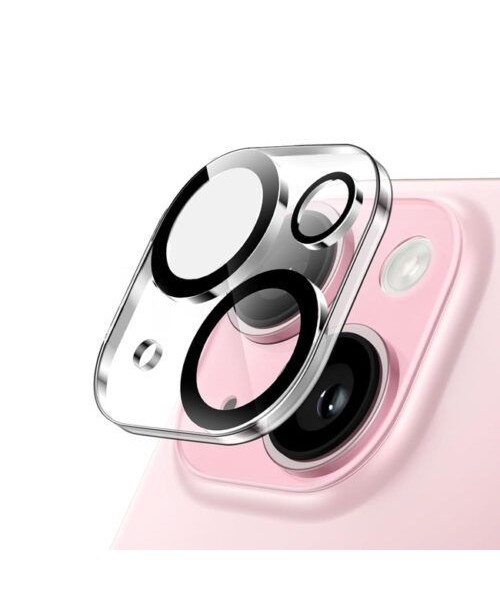Πλήρης Κάλυψη 9H Γυαλί Κάμερας Διάφανο για iPhone 15/15 Plus