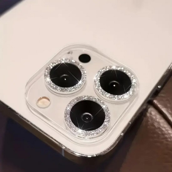 Full Camera Lens with glitter Προστασια Καμερας Iphone 15 Pro-15 Pro Max Full Camera Lens with glitter Προστασια Καμερας Iphone 15 Pro-15 Pro Max