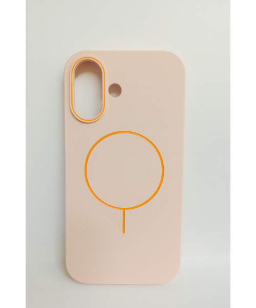 Θήκη MagSafe για iPhone 17 – Ροδακινί με Πορτοκαλί Λεπτομέρειες Θήκη MagSafe για iPhone 17 – Ροδακινί με Πορτοκαλί Λεπτομέρειες