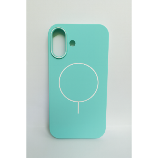 Θήκη MagSafe για iPhone 17 – Τυρκουάζ με Λευκές Λεπτομέρειες Θήκη MagSafe για iPhone 17 – Τυρκουάζ με Λευκές Λεπτομέρειες