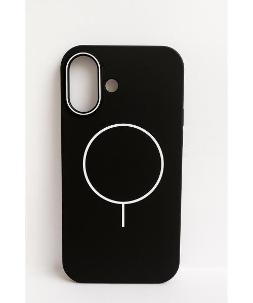 Θήκη MagSafe για iPhone 17 – Μαύρη με Λευκές Λεπτομέρειες Θήκη MagSafe για iPhone 17 – Μαύρη με Λευκές Λεπτομέρειες