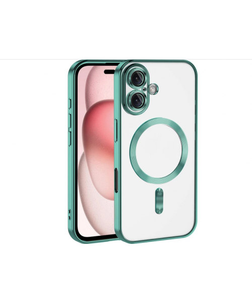 Siipro Back Cover Θηκη Σιλικονης Με Τζαμακι Καμερας Και Magsafe (Iphone 17)Πράσινο