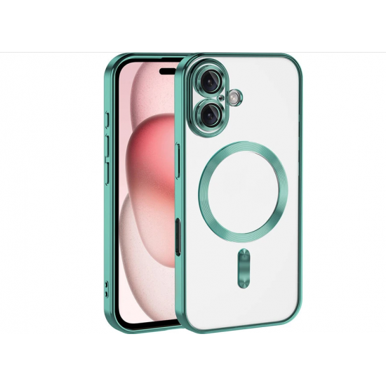 Siipro Back Cover Θηκη Σιλικονης Με Τζαμακι Καμερας Και Magsafe (Iphone 17)Πράσινο