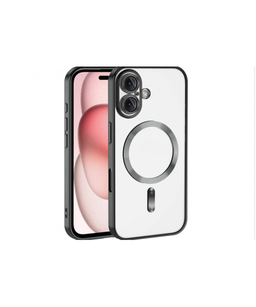 Siipro Back Cover Θηκη Σιλικονης Με Τζαμακι Καμερας Και Magsafe (Iphone 17)Μαύρο