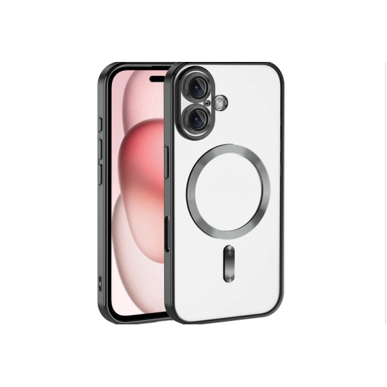 Siipro Back Cover Θηκη Σιλικονης Με Τζαμακι Καμερας Και Magsafe (Iphone 17)Μαύρο