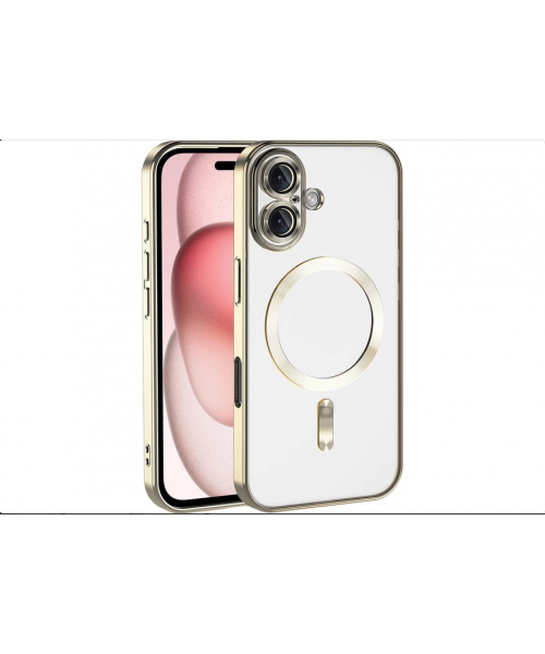 Siipro Back Cover Θηκη Σιλικονης Με Τζαμακι Καμερας Και Magsafe (Iphone 17)Χρυσό