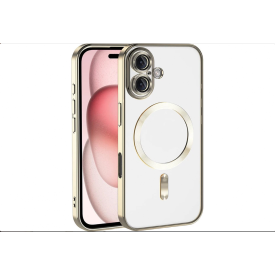Siipro Back Cover Θηκη Σιλικονης Με Τζαμακι Καμερας Και Magsafe (Iphone 17)Χρυσό
