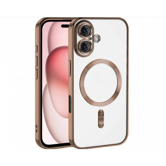 Siipro Back Cover Θηκη Σιλικονης Με Τζαμακι Καμερας Και Magsafe (Iphone 17)Καφέ