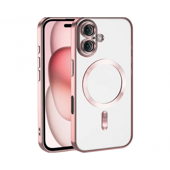 Siipro Back Cover Θηκη Σιλικονης Με Τζαμακι Καμερας Και Magsafe (Iphone 17)Ρόζ