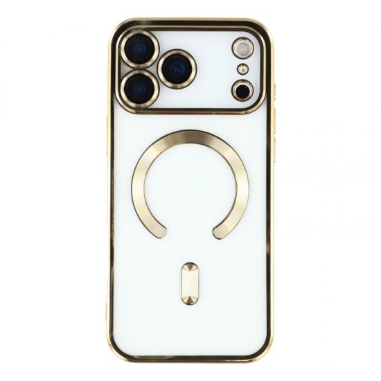 Siipro Back Cover Θηκη Σιλικονης Με Τζαμακι Καμερας Και Magsafe (Iphone 17 Pro Max)Χρυσό