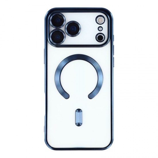 Siipro Back Cover Θηκη Σιλικονης Με Τζαμακι Καμερας Και Magsafe (Iphone 17 Pro Max ) Mπλε
