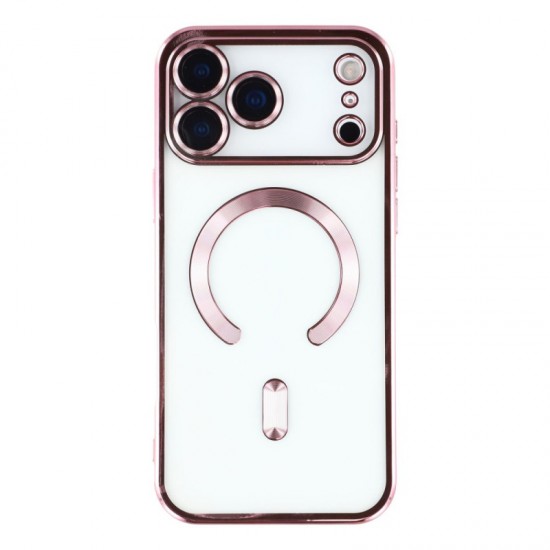 Siipro Back Cover Θηκη Σιλικονης Με Τζαμακι Καμερας Και Magsafe (Iphone 17 Pro Max)Ρόζ