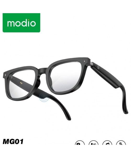  Έξυπνα Γυαλιά Ήχου Modio MG01 Bluetooth – Μουσική & Κλήσεις Hands-Free, Μαύρα 