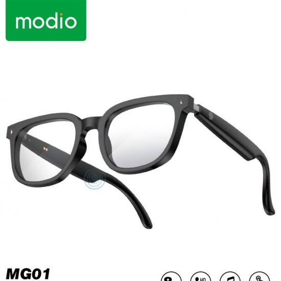  Έξυπνα Γυαλιά Ήχου Modio MG01 Bluetooth – Μουσική & Κλήσεις Hands-Free, Μαύρα 