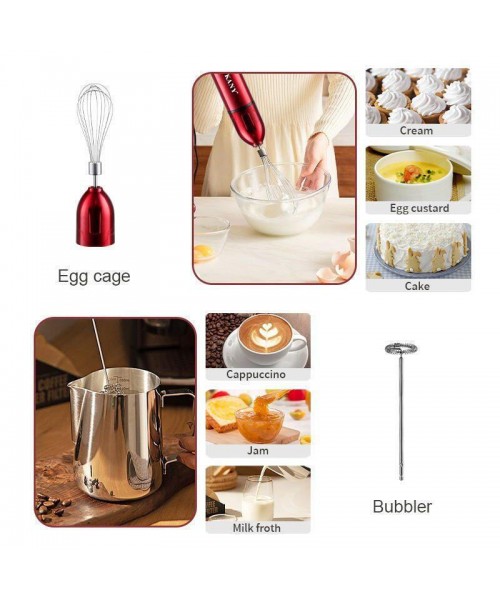 Sokany SK-1808 Ραβδομπλέντερ με Ανοξείδωτη Ράβδο 600W Κόκκινο