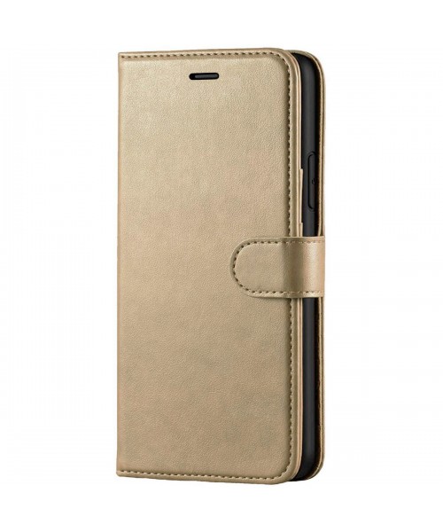 Δερμάτινη θήκη Flip Slim Book Wallet για P40 -Χρύσο