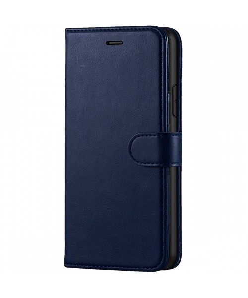 Δερμάτινη θήκη Flip Slim Book Wallet για P40 -Μπλέ