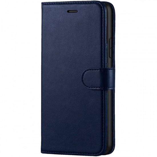 Δερμάτινη θήκη Flip Slim Book Wallet για P40 -Μπλέ