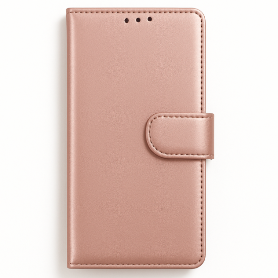 Δερμάτινη θήκη Flip Slim Book Wallet για P40 -ρόζ