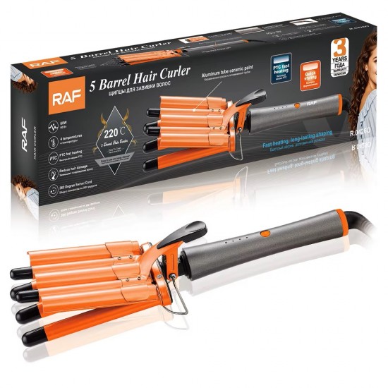 RAF R04260 5 Θυρίδων για Επαγγελματικές Μπούκλες με Γρήγορη Θέρμανση και Ρυθμιζόμενη Θερμοκρασία