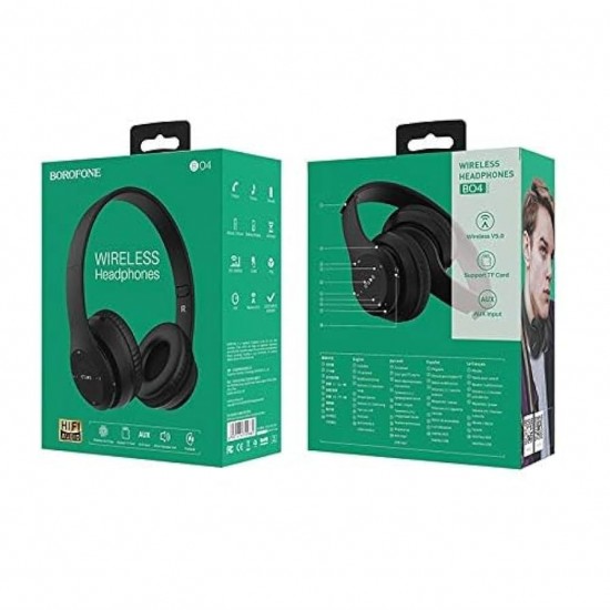Ακουστικά Borofone BO24 Gratified bluetooth μαύρα Ακουστικά Borofone BO24 Gratified bluetooth μαύρα