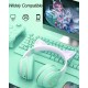 Ασύρματα ακουστικά Bluetooth για παιδιά Cat Ear με μικρόφωνο ακύρωσης θορύβου, LED με φωτισμό πάνω από το αυτί και στερεοφωνικό ήχο-Πράσινο Ασύρματα ακουστικά Bluetooth για παιδιά Cat Ear με μικρόφωνο ακύρωσης θορύβου, LED με φωτισμό πάνω από το αυτί και στερεοφωνικό ήχο-Πράσινο