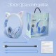 Ασύρματα ακουστικά Bluetooth για παιδιά Cat Ear με μικρόφωνο ακύρωσης θορύβου, LED με φωτισμό πάνω από το αυτί και στερεοφωνικό ήχο-Mπλε Ασύρματα ακουστικά Bluetooth για παιδιά Cat Ear με μικρόφωνο ακύρωσης θορύβου, LED με φωτισμό πάνω από το αυτί και στερεοφωνικό ήχο-Mπλε