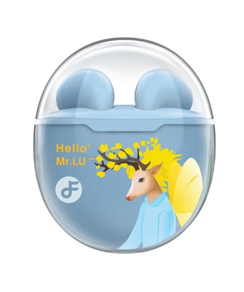 FINEBLUE Hello'Lu Ακουστικό Bluetooth Ακουστικό χαμηλής καθυστέρησης Ασύρματο ακουστικό TWS με θήκη φόρτισης με φωτισμό LED 