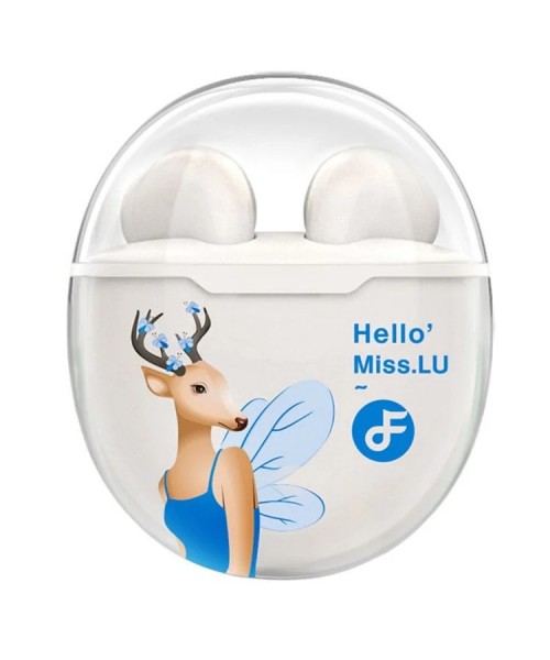 FINEBLUE Hello'Lu Ακουστικό Bluetooth Ακουστικό χαμηλής καθυστέρησης Ασύρματο ακουστικό TWS με θήκη φόρτισης με φωτισμό LED 