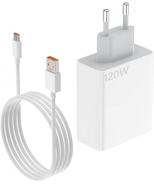 Φορτιστής Xiaomi, 120W Usb με καλώδιο Type-A Φορτιστής Xiaomi, 120W Usb με καλώδιο Type-A