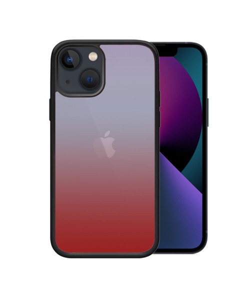 OEM θήκη Πλαστικό Gradient με μαύρο περίγραμμα για IPHONE 13 - Ροζ/Ασπρο OEM θήκη Πλαστικό Gradient με μαύρο περίγραμμα για IPHONE 13 - Ροζ/Ασπρο