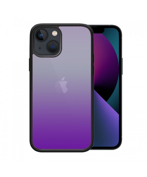 OEM θήκη Πλαστικό Gradient με μαύρο περίγραμμα για IPHONE 14 PLUS - Μωβ/Ασπρο OEM θήκη Πλαστικό Gradient με μαύρο περίγραμμα για IPHONE 14 PLUS - Μωβ/Ασπρο