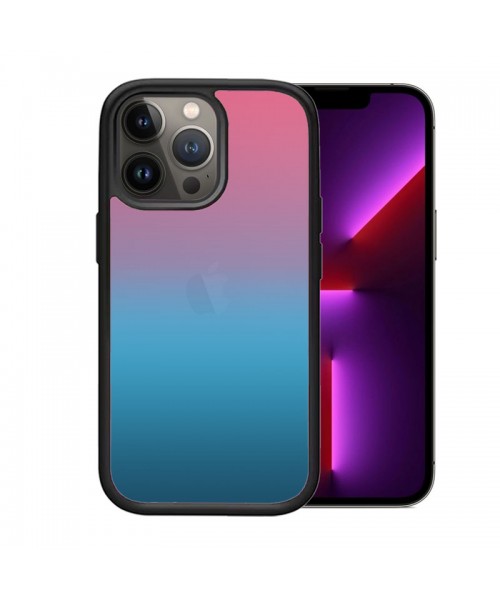 OEM θήκη Πλαστικό Gradient με μαύρο περίγραμμα για IPHONE 13 PRO MAX - Πράσινο/Ροζ OEM θήκη Πλαστικό Gradient με μαύρο περίγραμμα για IPHONE 13 PRO MAX - Πράσινο/Ροζ