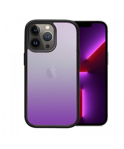 OEM θήκη Πλαστικό Gradient με μαύρο περίγραμμα για IPHONE 14 PRO - Μωβ/Ασπρο OEM θήκη Πλαστικό Gradient με μαύρο περίγραμμα για IPHONE 14 PRO - Μωβ/Ασπρο