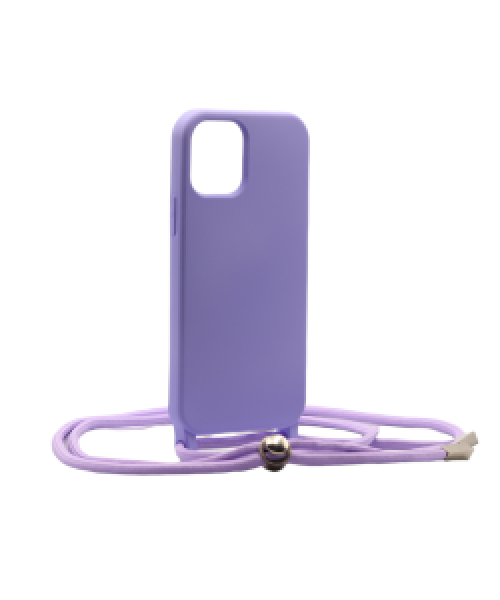 Liquid Back Cover Σιλικόνης με Κορδόνι Για (Samsung Galaxy A53 5g ) - Λίλα