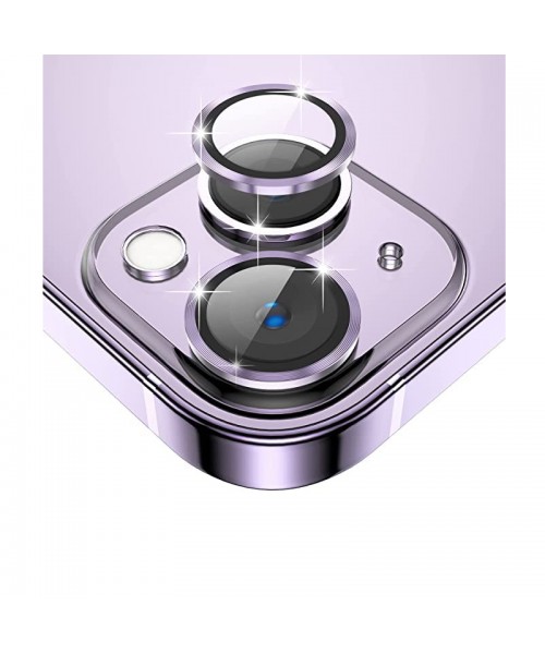 Προστασία Κάμερας Κινητών 3-σε-1 Tempered Glass for iPhone 14 / 14 Plus Purple