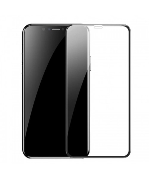 OEM IPHONE 12 PRO MAX FULL FACE FULL GLUE SCREEN PROTECTOR - BLACK